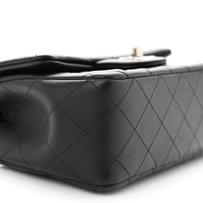 Chanel Lambskin Quilted Mini Rectangular Flap Black 9 of 11