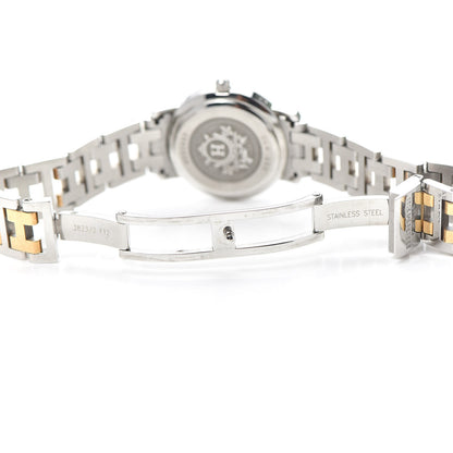 Hermes Stainless Steel 24mm Clipper Quartz Watch Gold 5 of 6