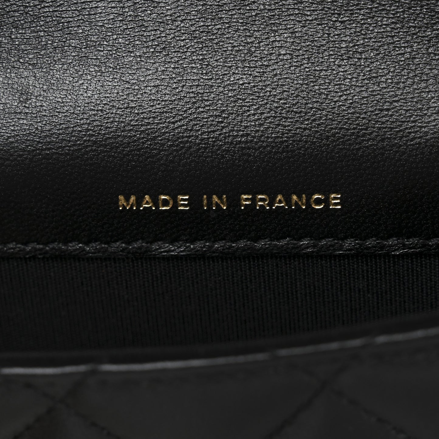 Lambskin Quilted Top Handle Flap Coin Purse With Chain Black