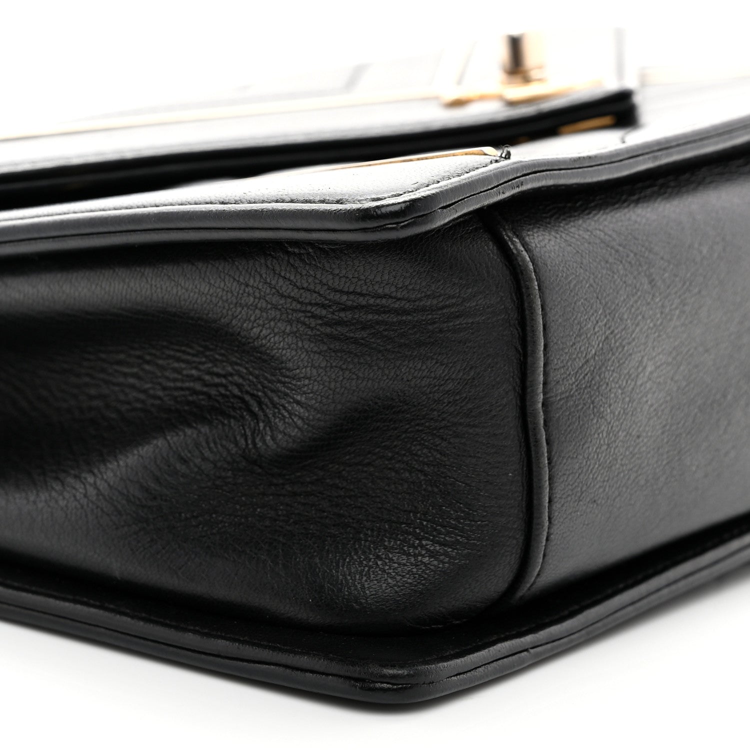 Chanel Lambskin Reversed Chevron Quilted Flap Black 9 of 10