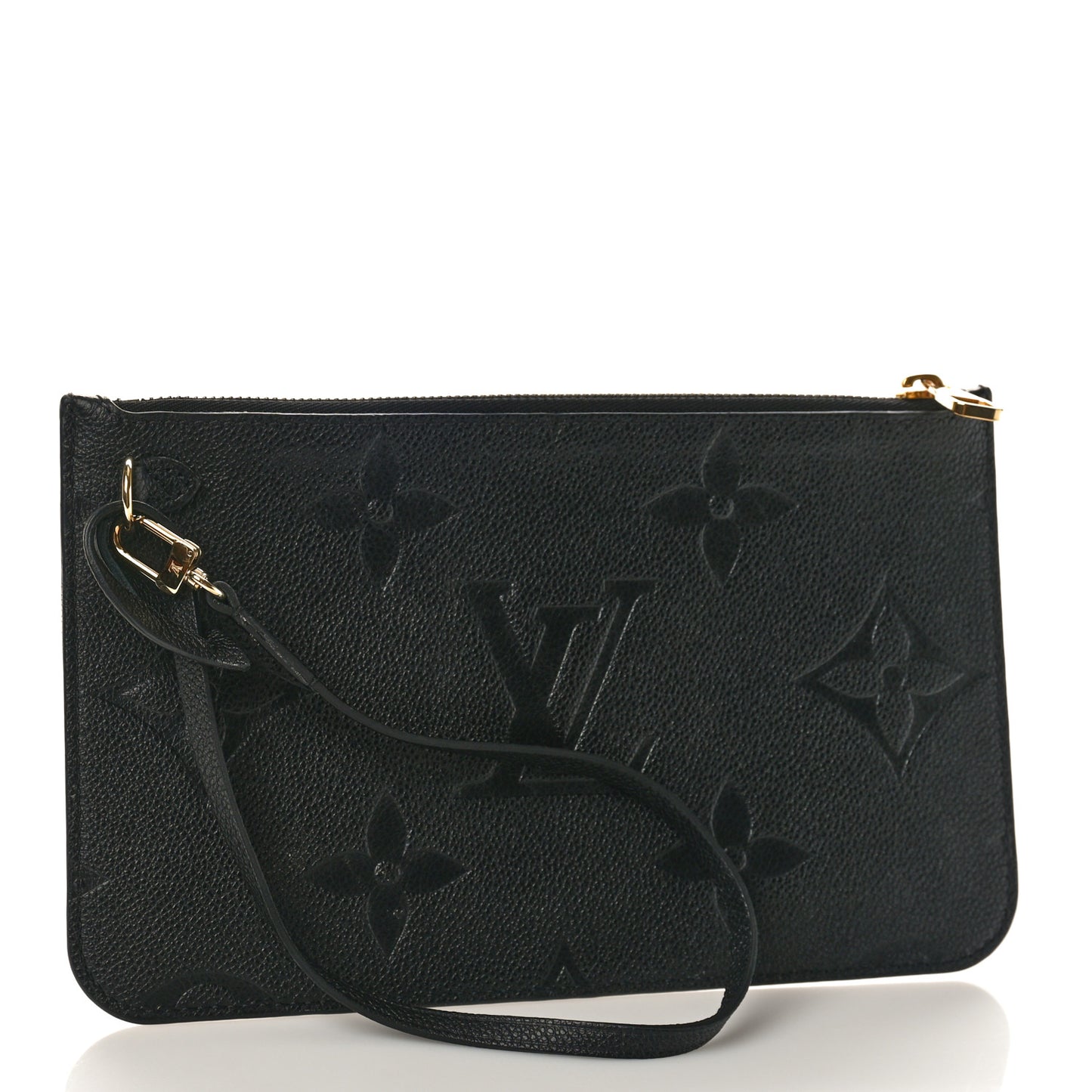 LOUIS VUITTON Empreinte Monogram Giant Neverfull MM Pochette Black