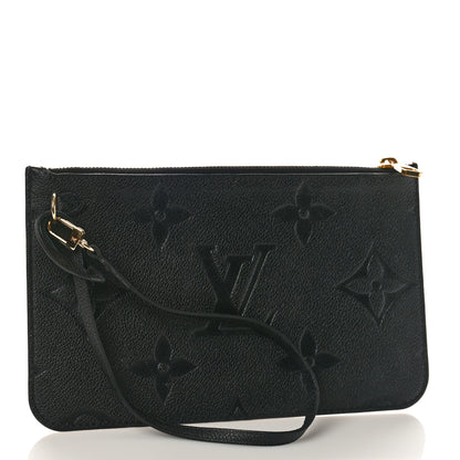 Louis Vuitton LOUIS VUITTON Empreinte Monogram Giant Neverfull MM Pochette Black 4 of 9