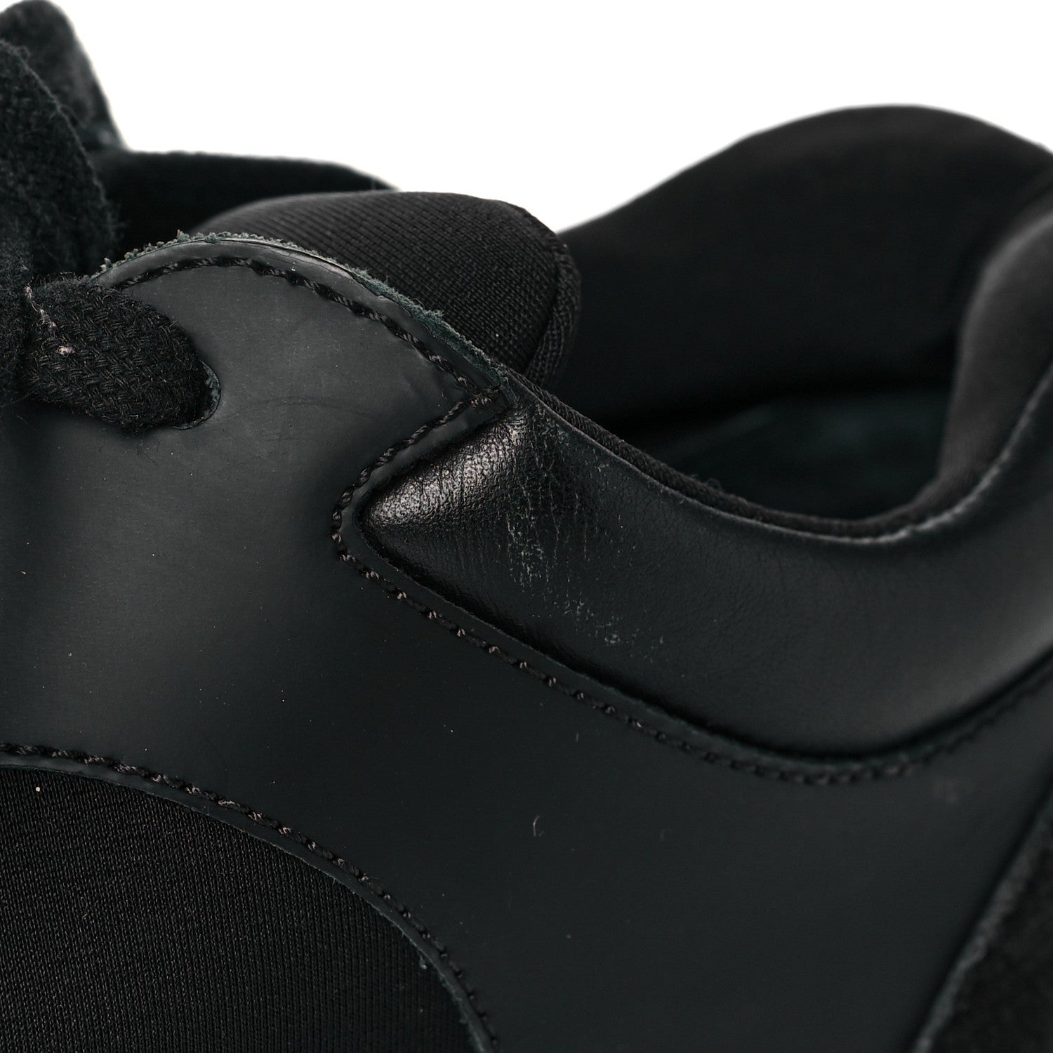 Chanel Fabric Calfskin Suede CC Sneakers 38 Black 14 of 14