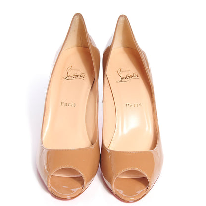 Christian Louboutin Patent You You 85 Pumps 40 Camel 2 of 7