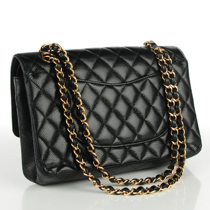 Chanel Caviar Quilted Medium Double Flap Black 3 of 8