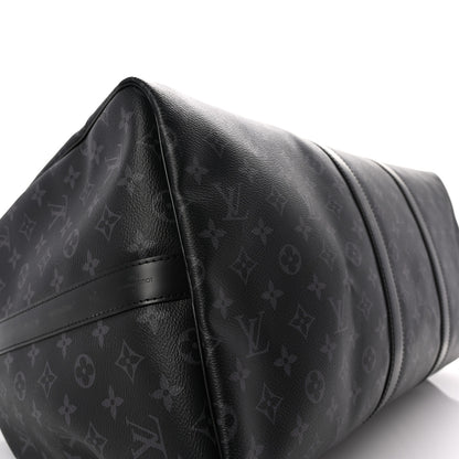 Louis Vuitton Monogram Eclipse Keepall Bandouliere 55 7 of 8