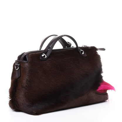Fendi Springbok Vitello Dolce Medium By The Way Boston Bag Brown Pink 2 of 4