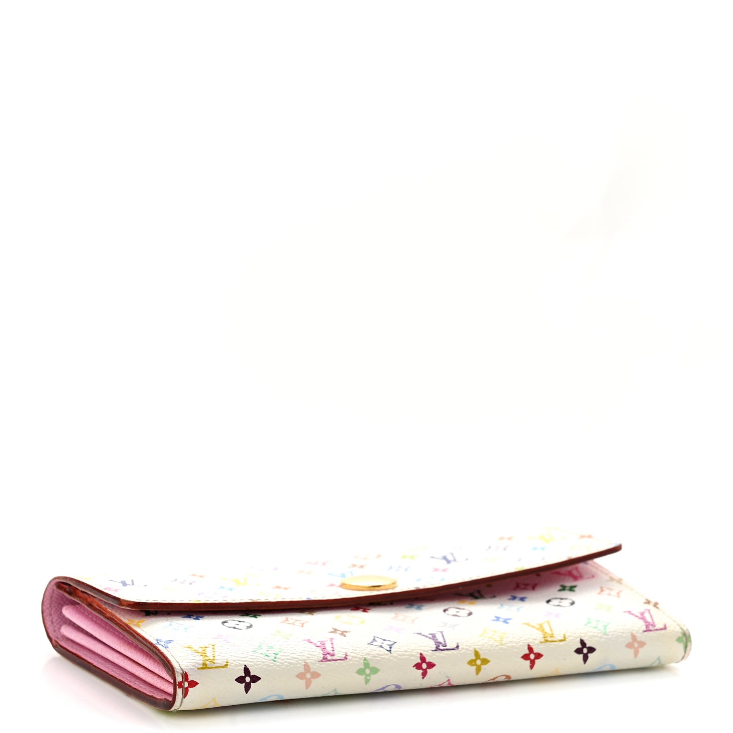 Monogram Multicolor Sarah Wallet White