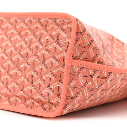 Goyard Goyardine Embroidered Seahorse Reversible Anjou PM Coral 10 of 11