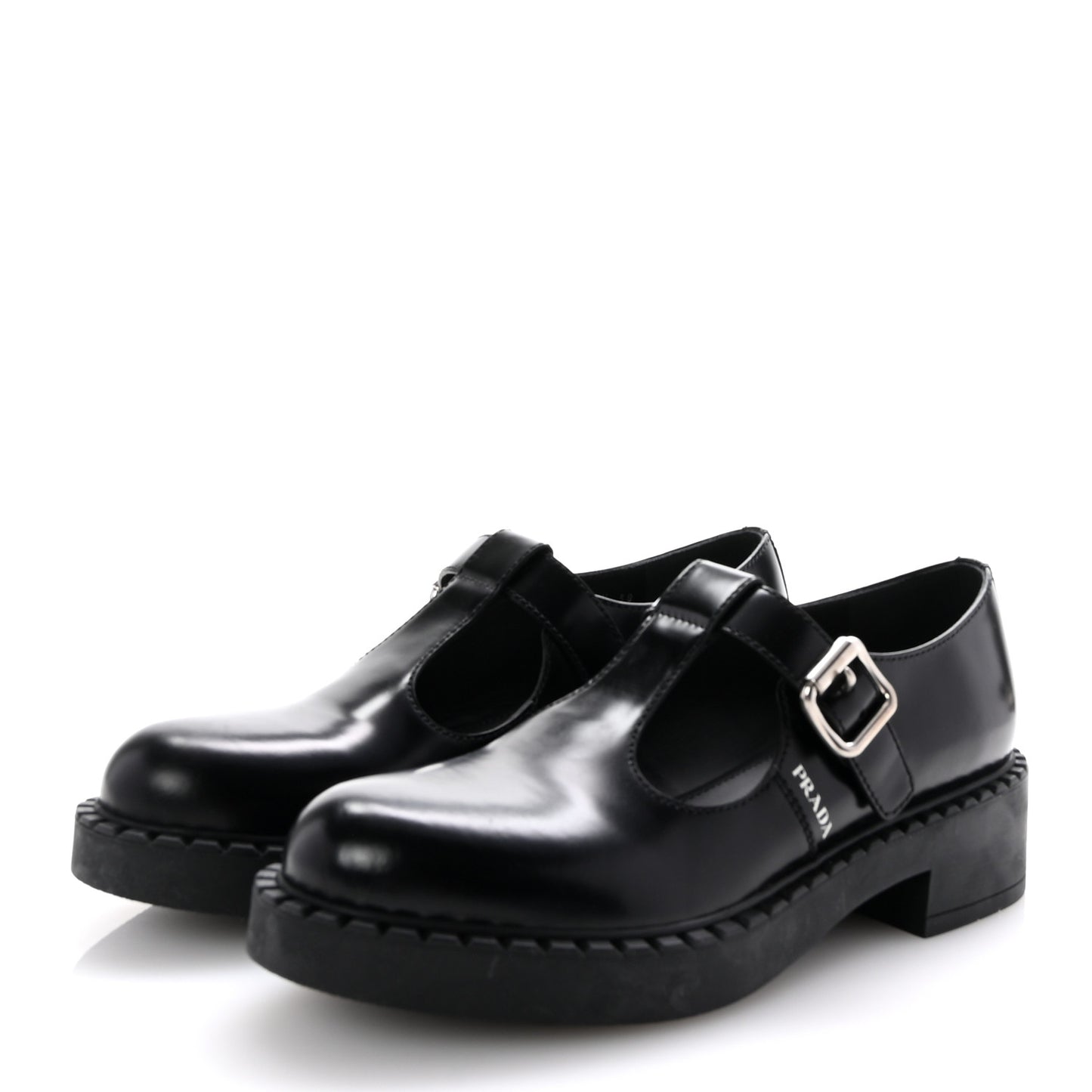 Spazzolato Mary Jane T Strap 40mm Loafers 38 Black