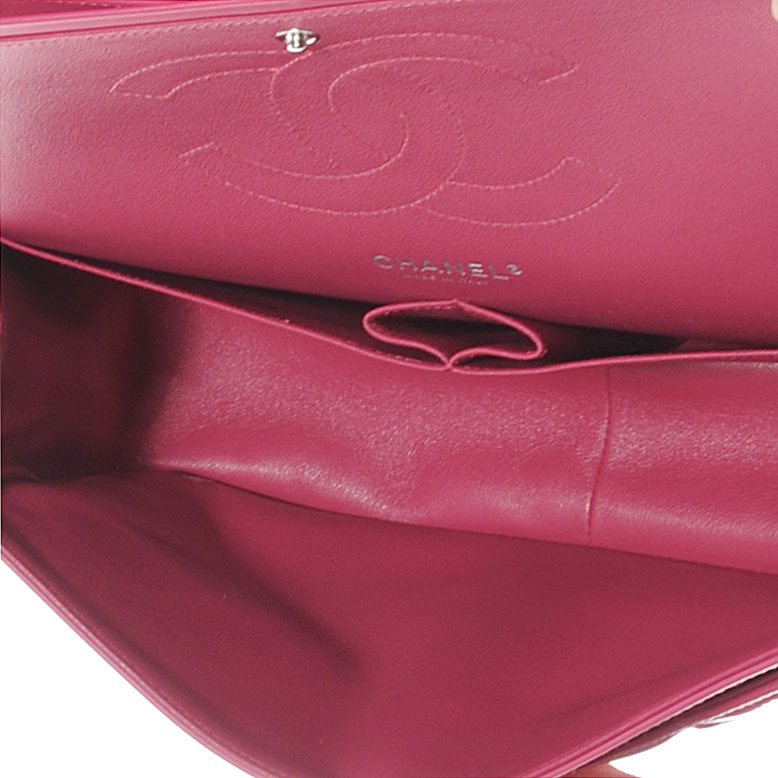 Chanel Patent Jumbo Double Flap Fuchsia 5 of 7