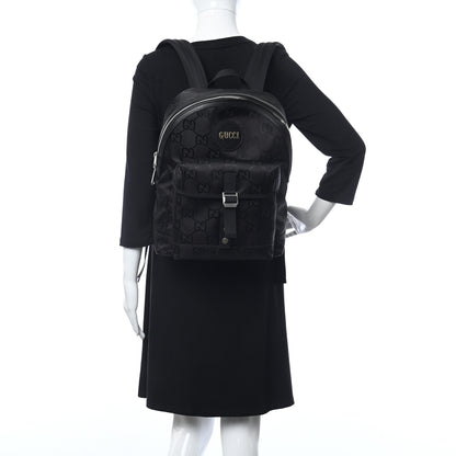 Gucci Econyl Nylon Monogram Off The Grid Backpack Black 2 of 10
