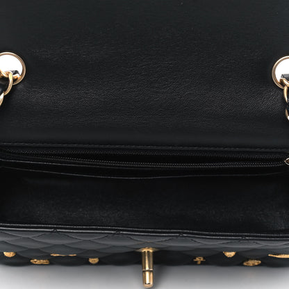 Chanel Lambskin Quilted Egyptian Amulet Mini Rectangular Flap Black 4 of 4