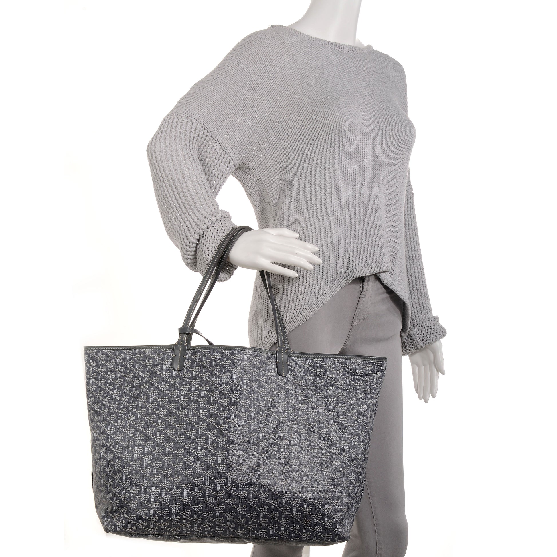 Goyard Goyardine Saint Louis GM Grey 2 of 8