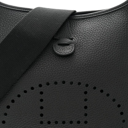 Hermes Taurillon Clemence Evelyne III PM Black 8 of 10