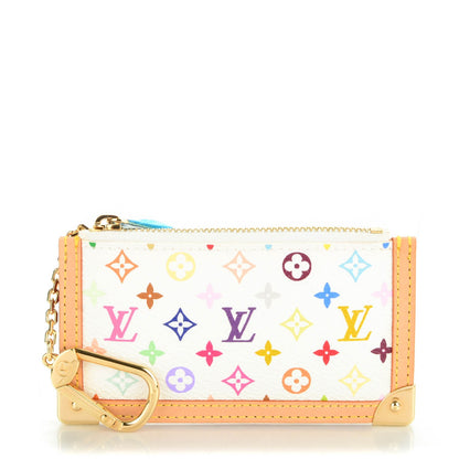 Louis Vuitton Monogram Multicolor Key Pouch White 1 of 7