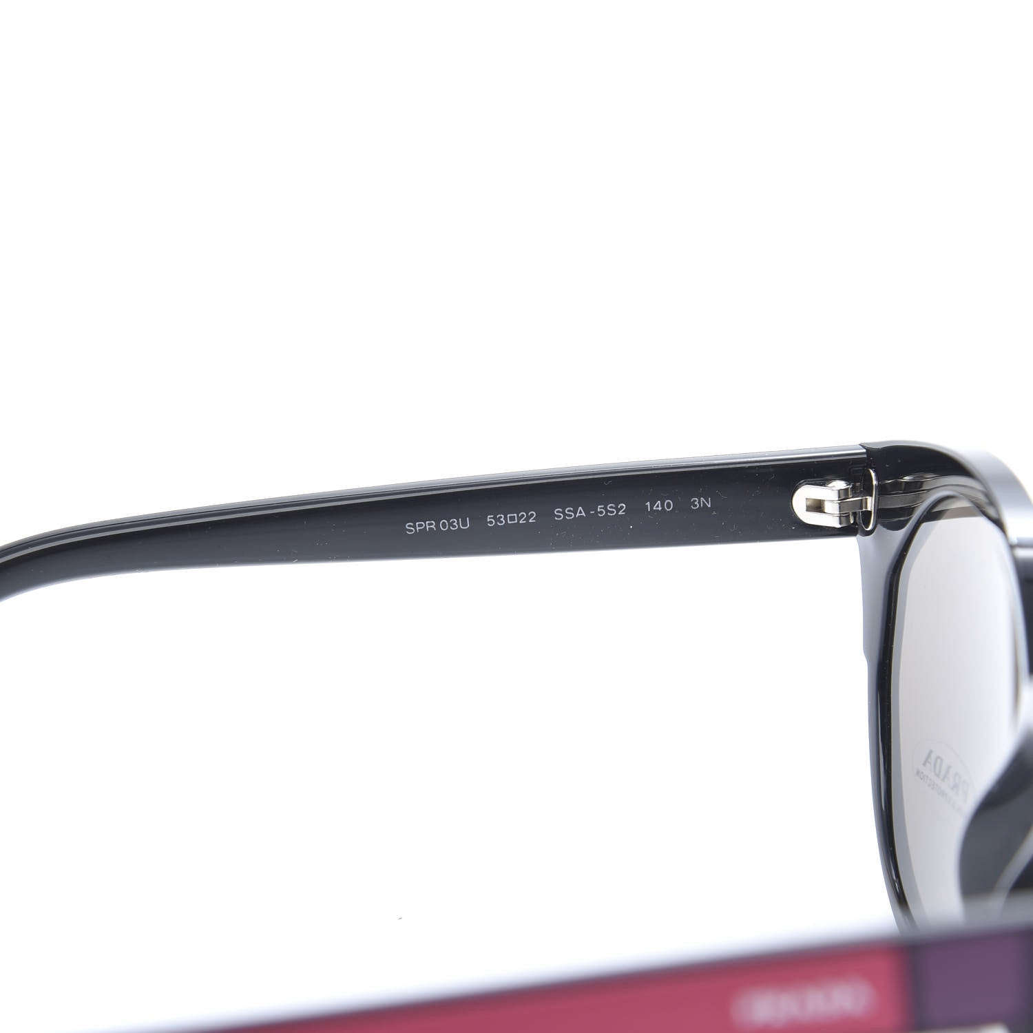 Prada Sunglasses SPR 03U Black Multicolor 5 of 8