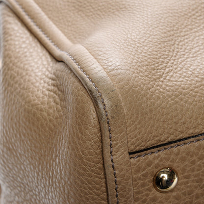 Gucci Pebbled Calfskin Medium Soho Shoulder Bag Camelia 9 of 13