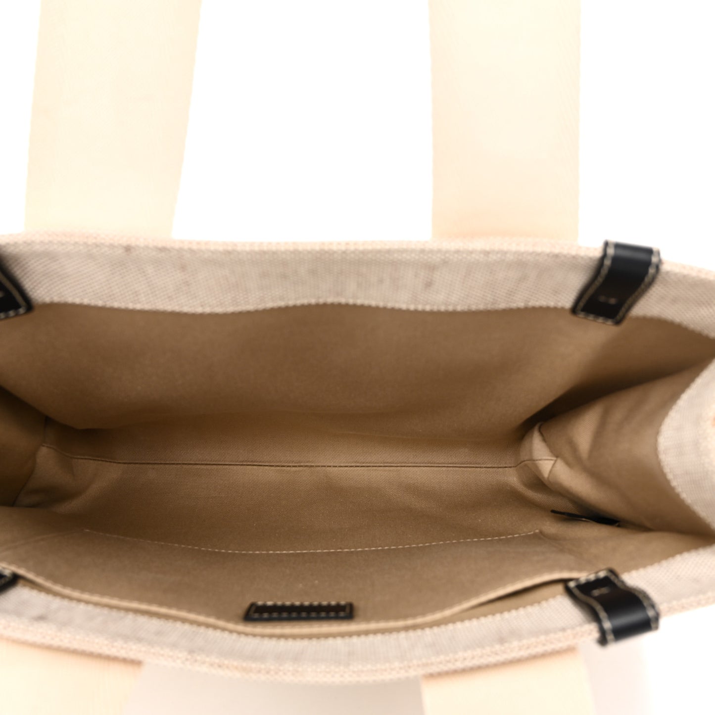 Cotton Calfskin Medium Woody Ribbon Tote White Blue