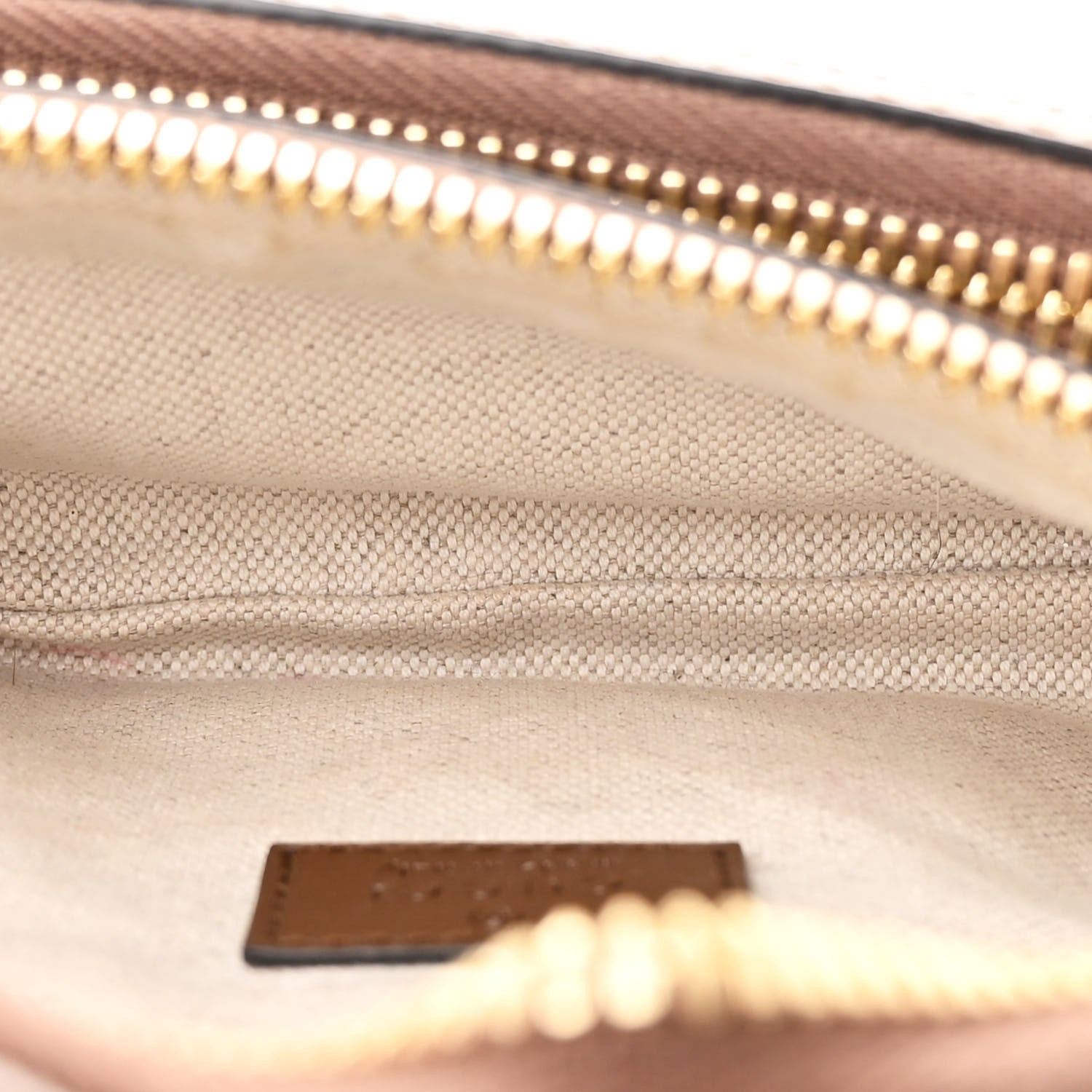 Gucci GG Supreme Monogram Textured Calfskin Retro Interlocking G Belt Bag Beige Ebony Brown Sugar 5 of 11