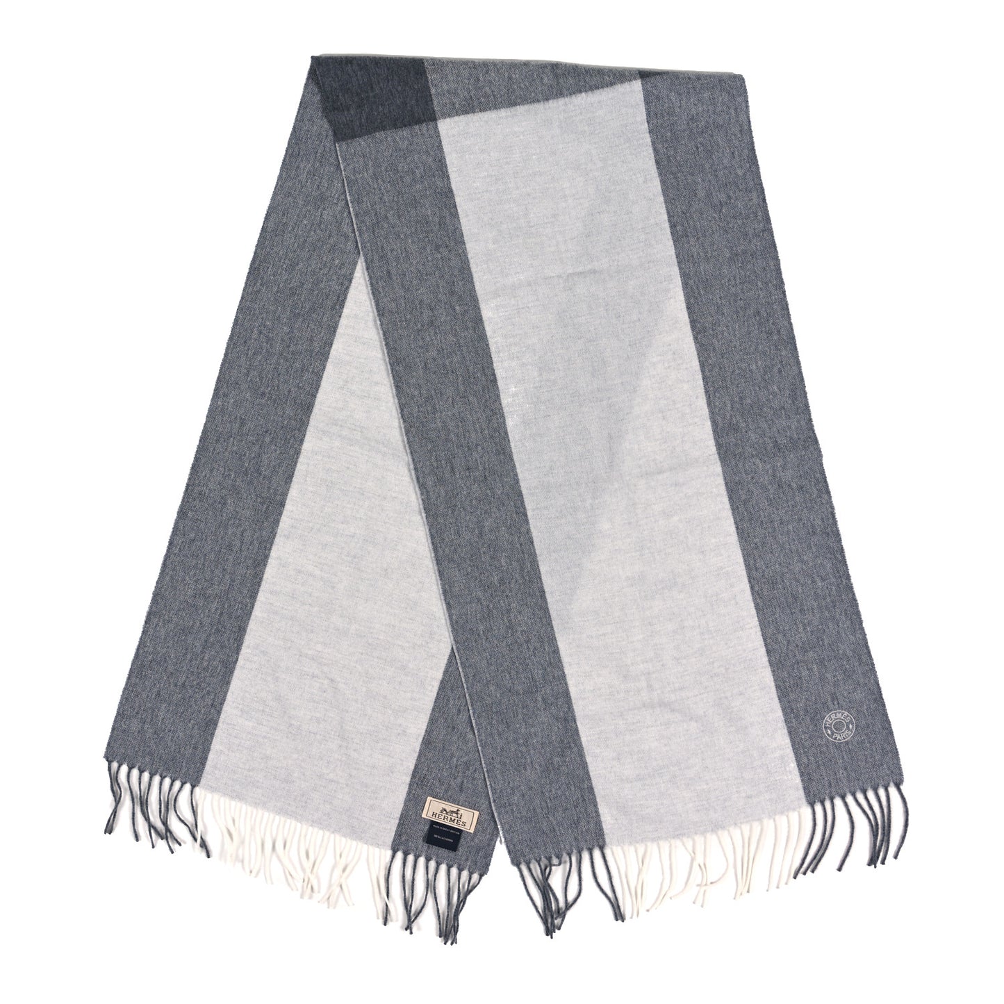 Cashmere Summerblock Muffler Anthracite Gris Chine