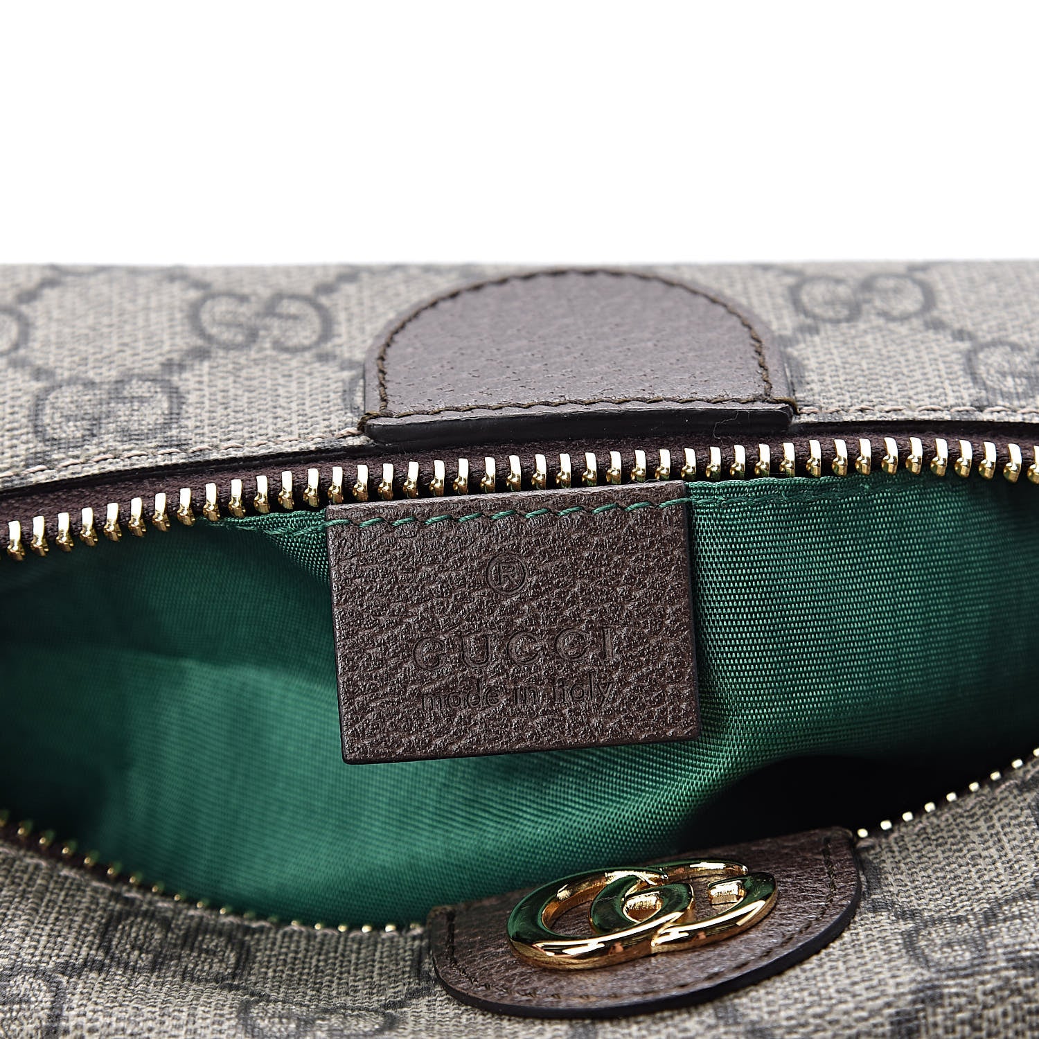 Gucci Soft GG Supreme Monogram Calfskin Medium Ophidia Cosmetic Case Beige Ebony New Acero 6 of 8