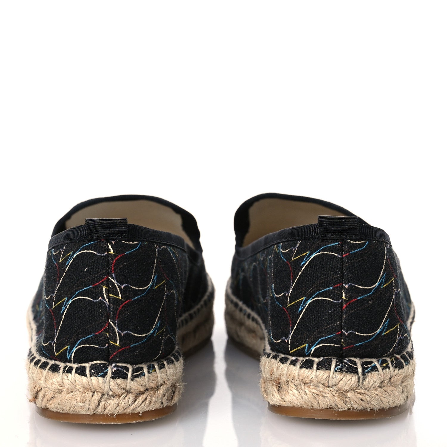 Fendi Canvas Printed Calfskin Espadrilles 36 Multicolor 6 of 12