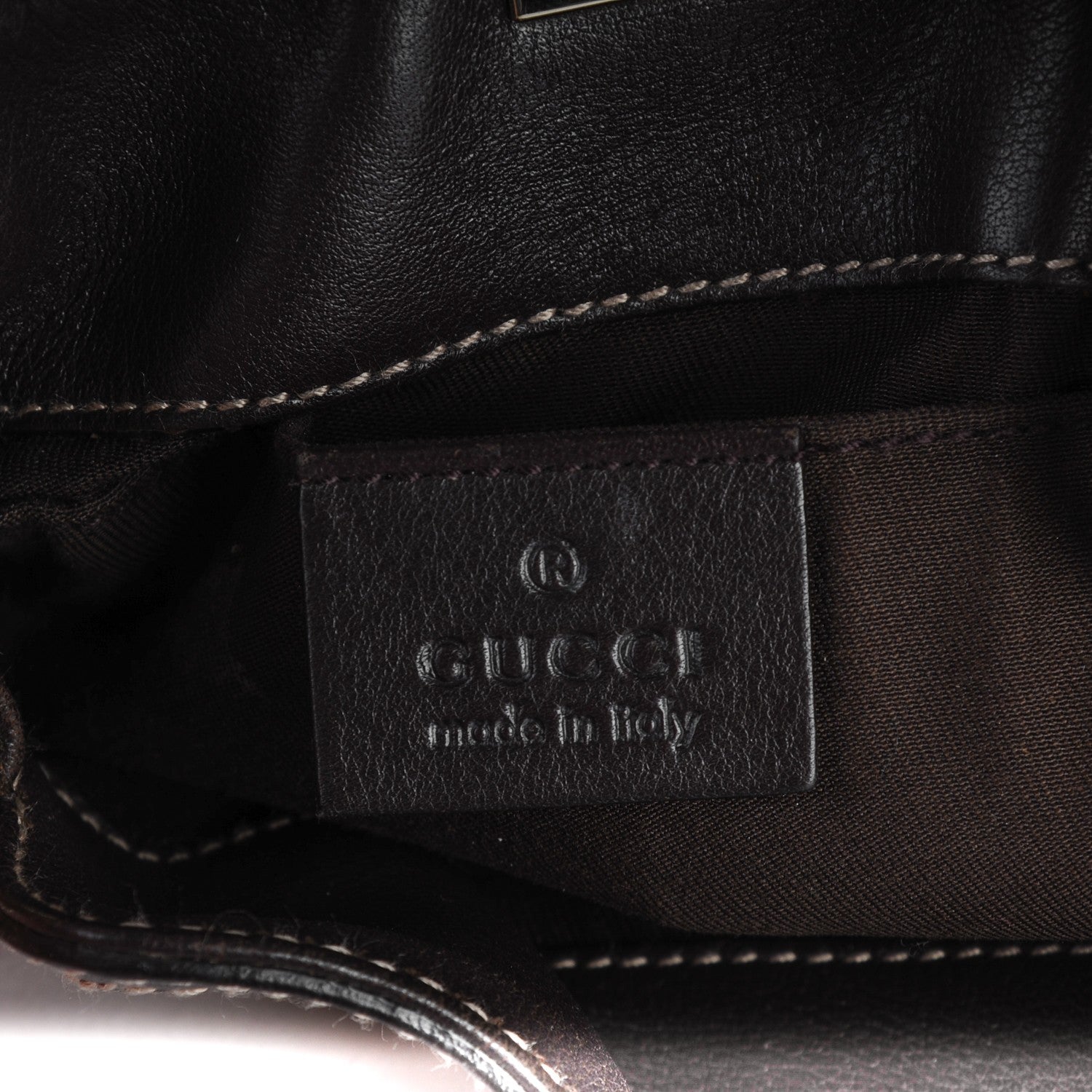 Gucci Monogram Mini Indy Top Handle Bag Dark Brown 6 of 7