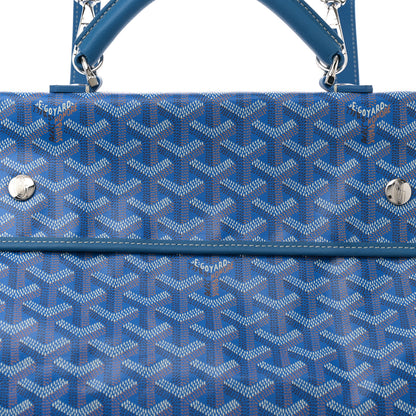 Goyard Goyardine Saint Leger Soft Briefcase Backpack Sky Blue 8 of 10