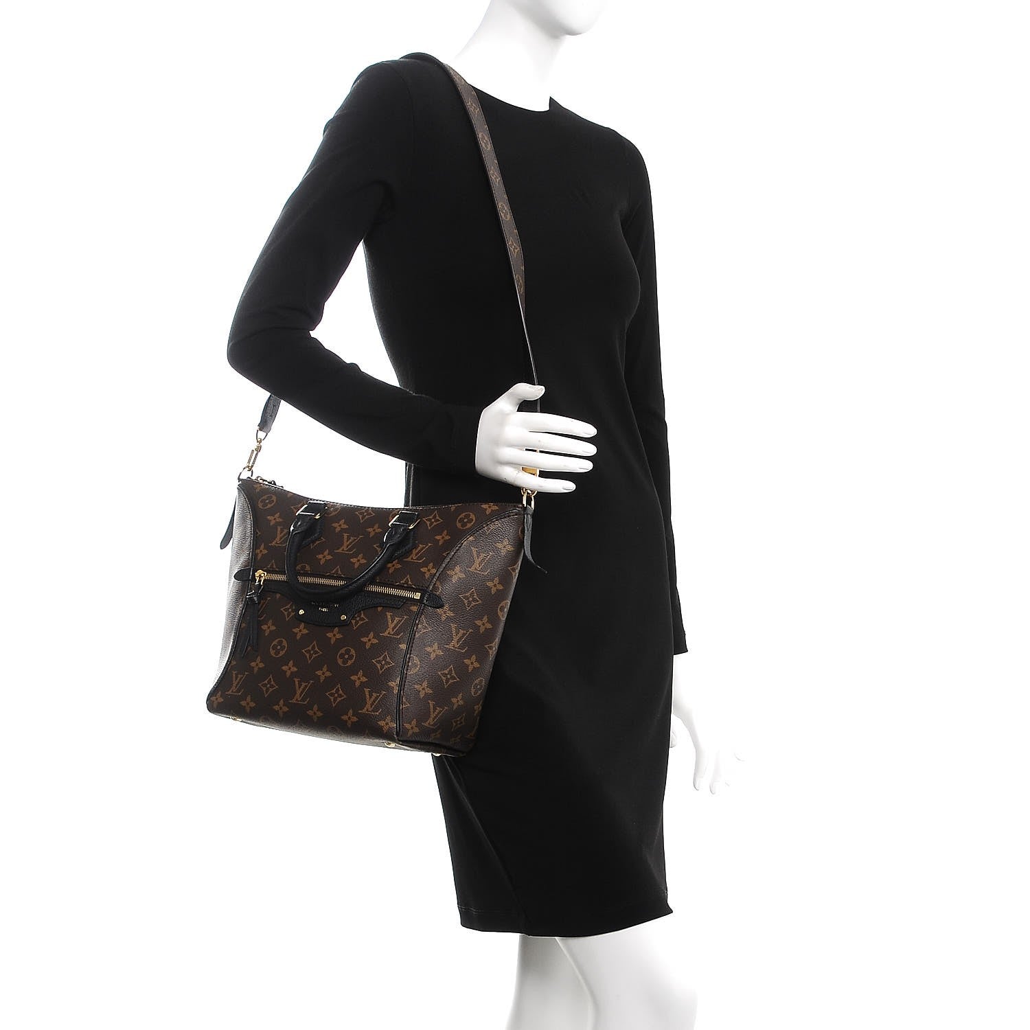 Louis Vuitton Monogram Tournelle PM Black 2 of 8