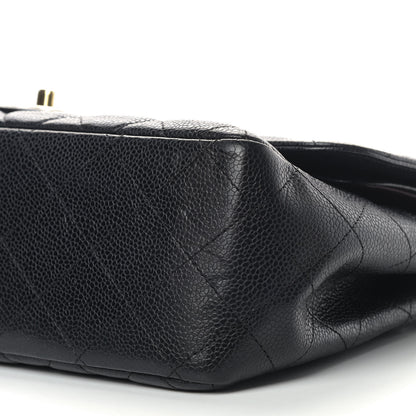 Chanel Caviar Quilted Jumbo Double Flap Black 6 of 13