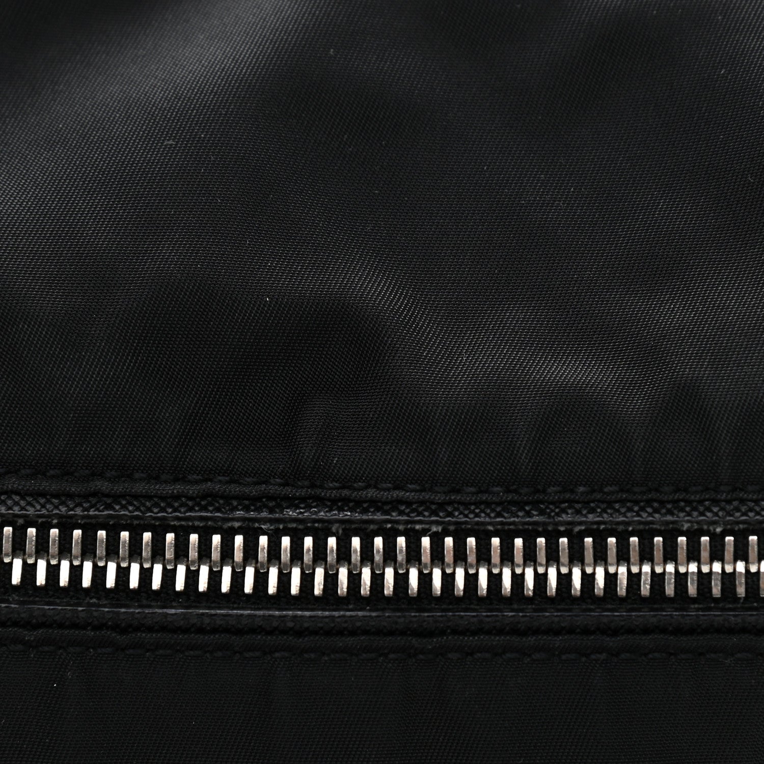 Prada Nylon Vela Saffiano Shoulder Bag Black 10 of 10