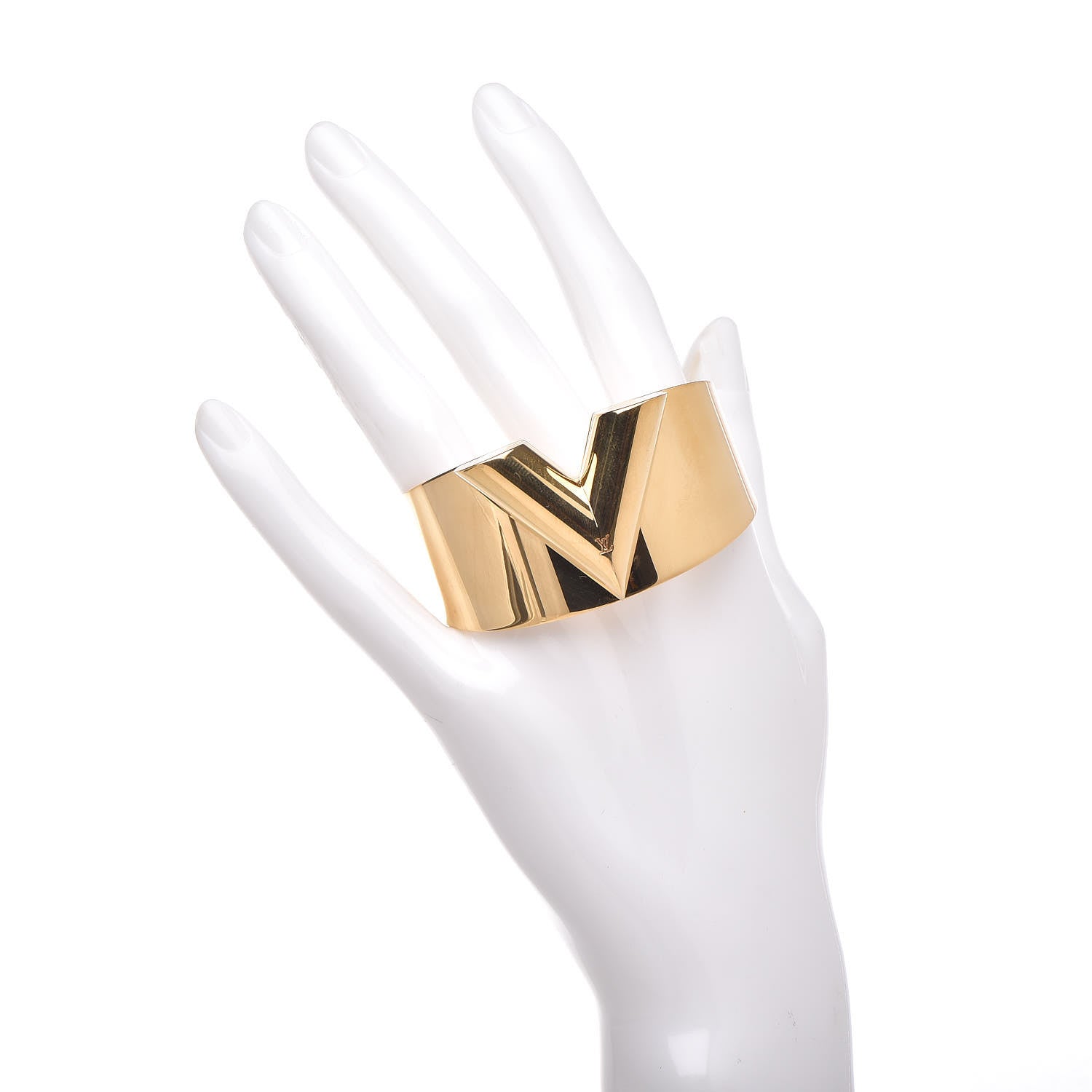 Louis Vuitton Essential V Cuff Gold 2 of 4