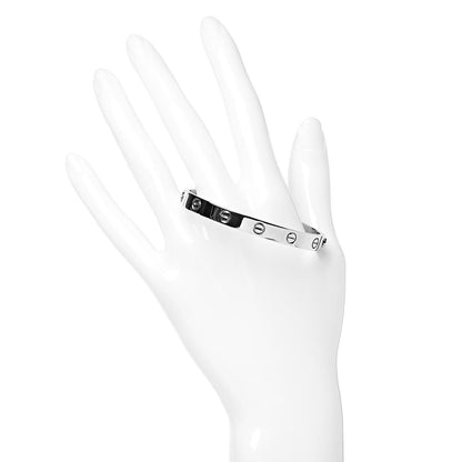 Cartier 18K White Gold LOVE Bracelet 16 2 of 6