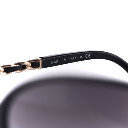 Chanel Lambskin Square Chain Sunglasses 5210-Q Black 6 of 8