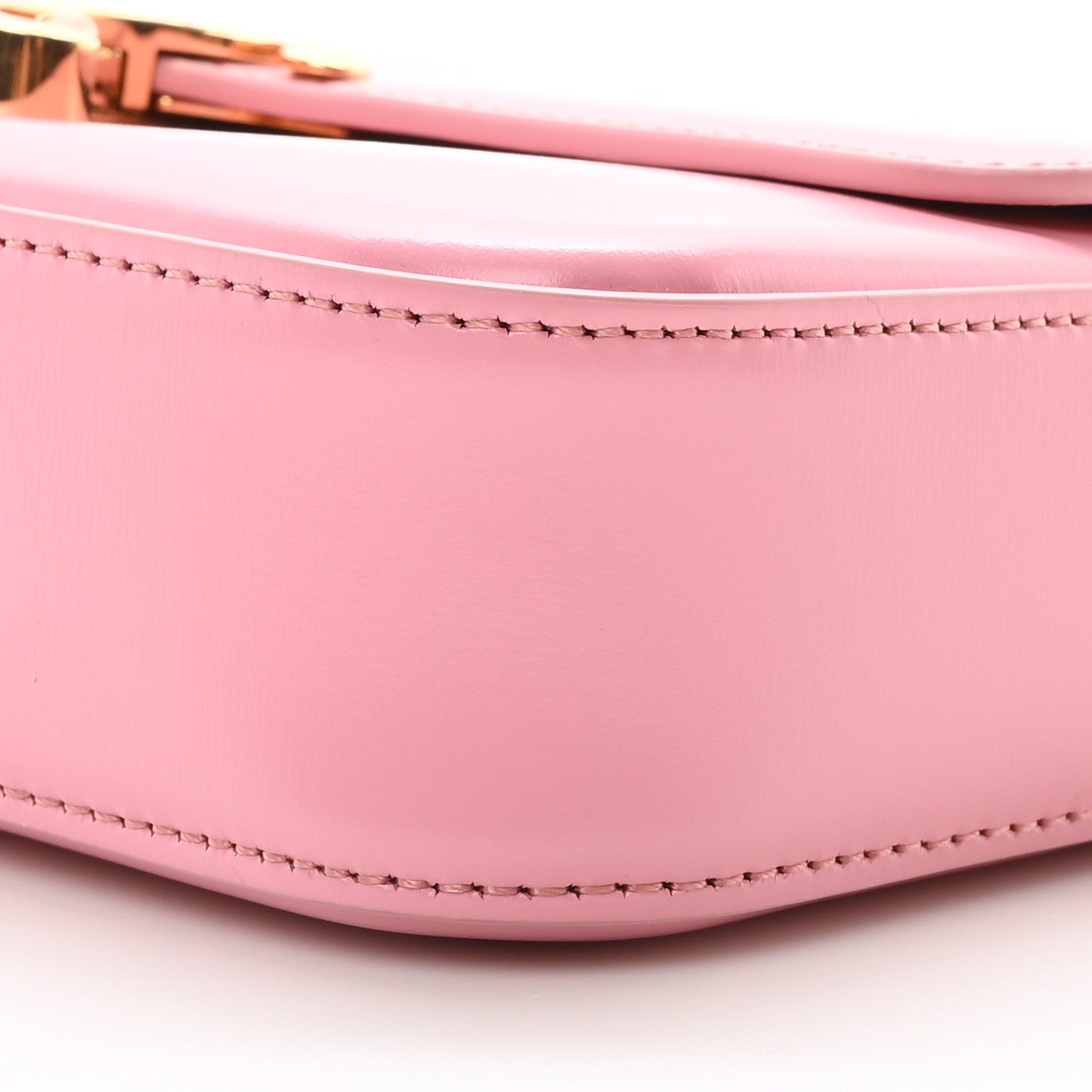 Celine Natural Calfskin Triomphe Shoulder Bag Rose 11 of 11