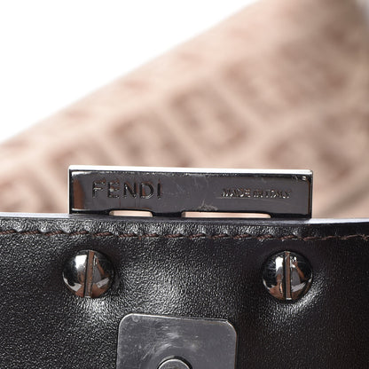 Fendi Zucchino Cuoio Shoulder Bag Mogano Panna Testa di Moro 6 of 11