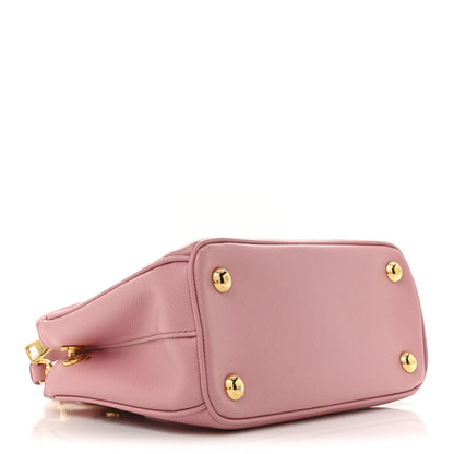 Prada Saffiano Mini Galleria Double Zip Tote Petalo 4 of 14