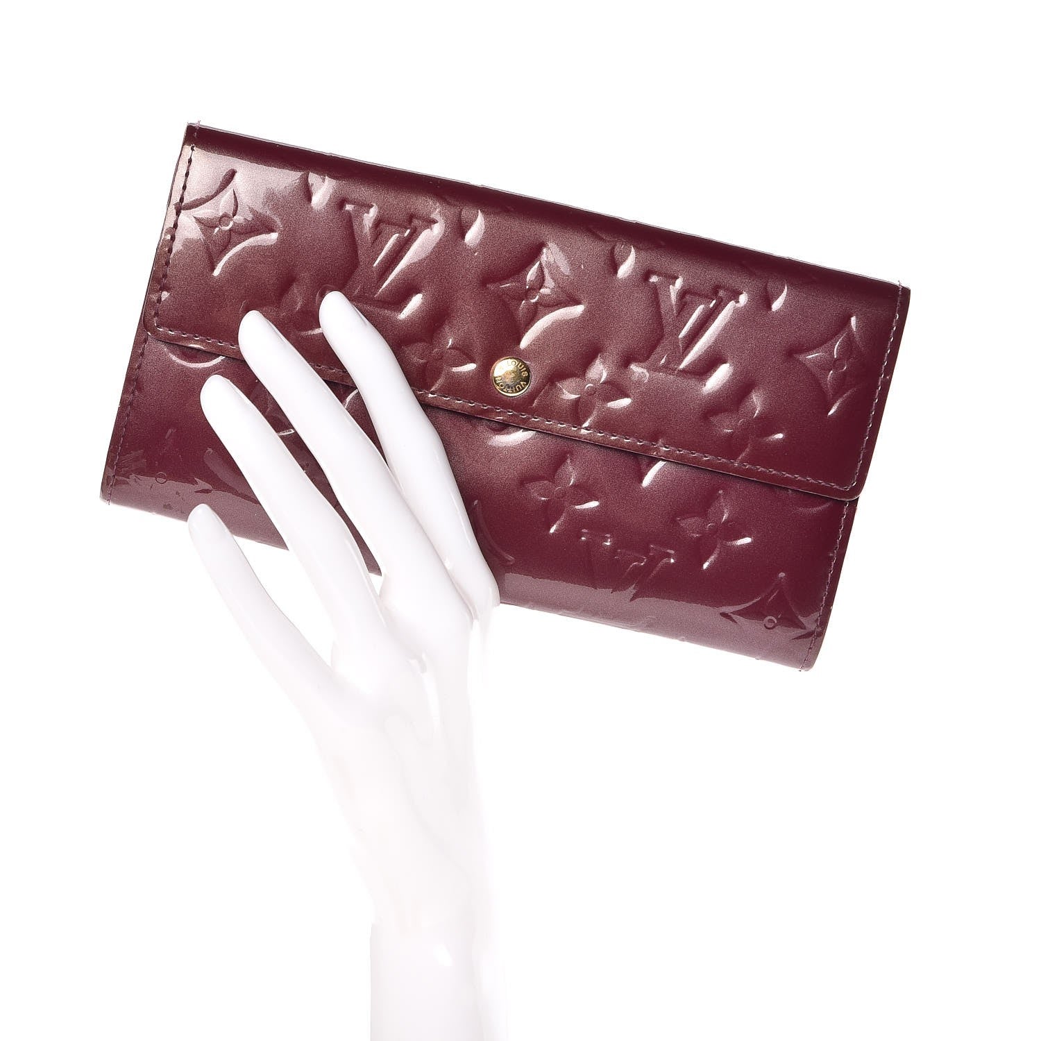 Louis Vuitton Vernis Sarah Wallet Violet 2 of 12