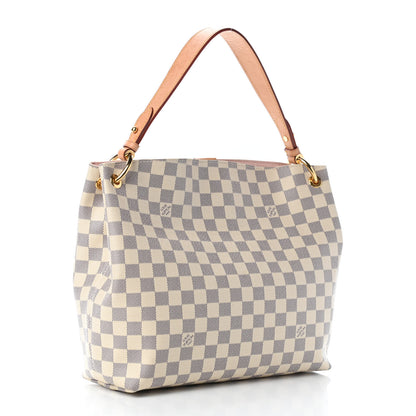 Louis Vuitton Damier Azur Graceful PM Rose Ballerine 3 of 10