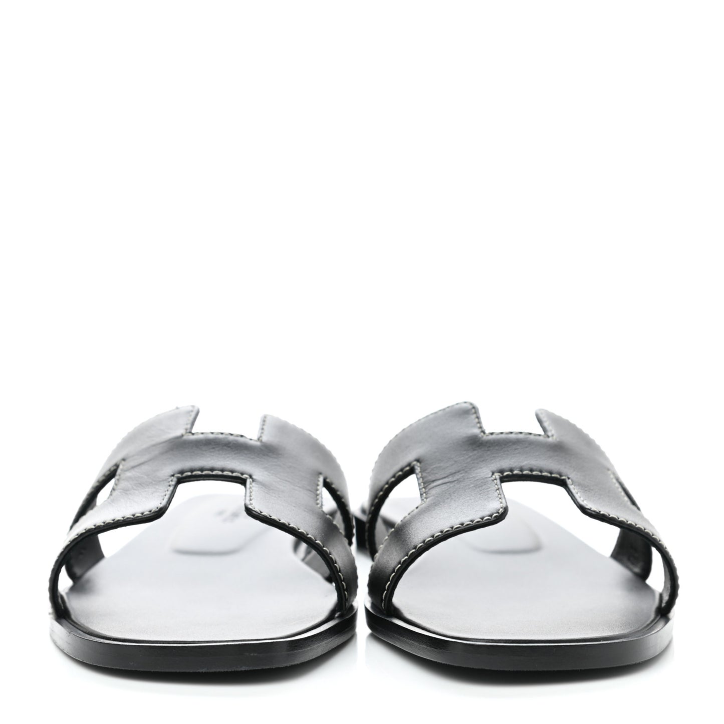 Box Calfskin Oran Sandals 35 Black