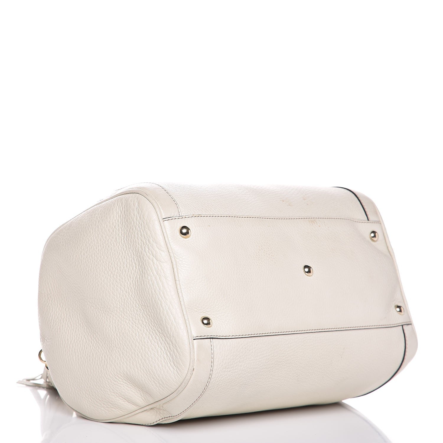 Gucci Pebbled Calfskin Medium Soho Boston Off White 4 of 21