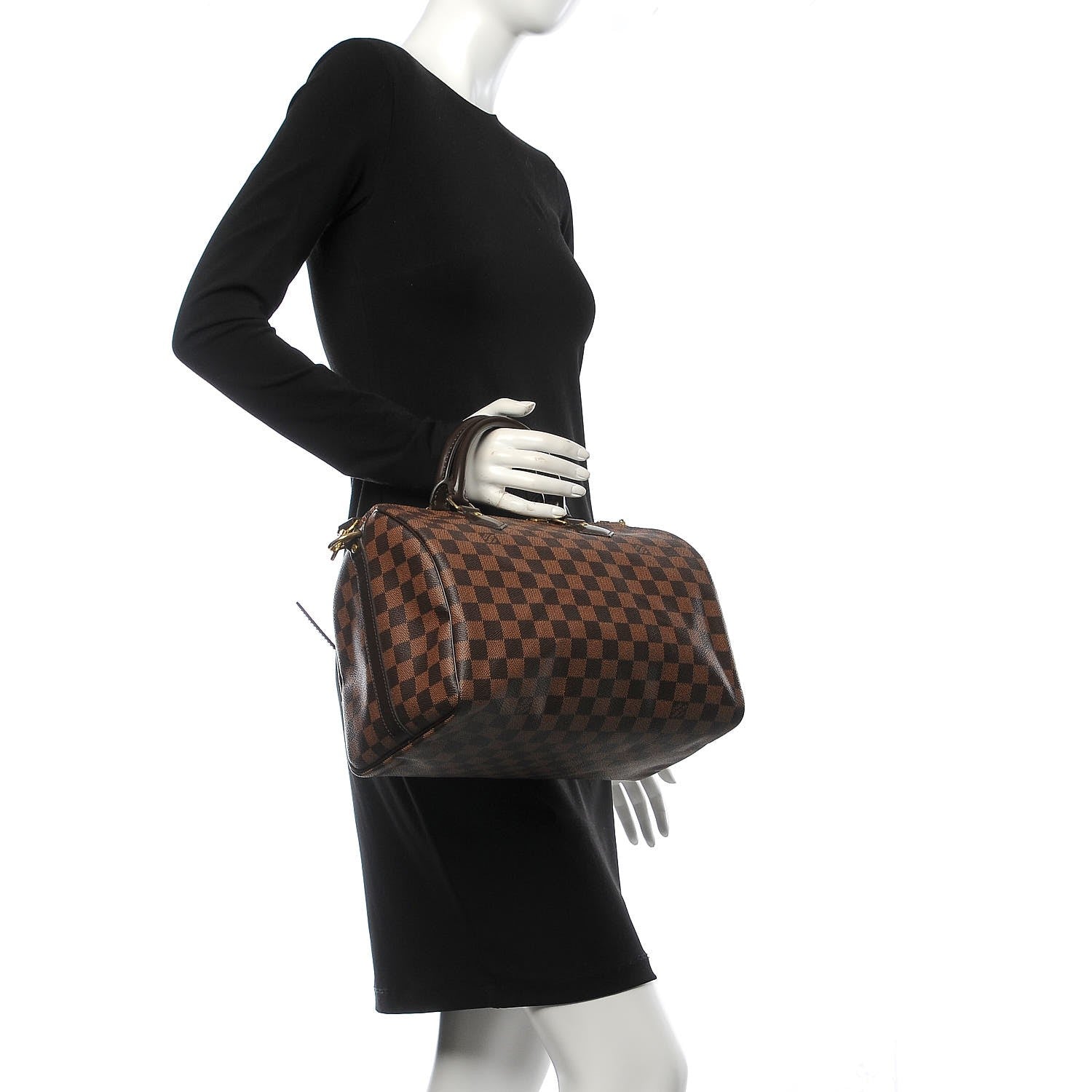 Louis Vuitton Damier Ebene Speedy Bandouliere 30 3 of 9