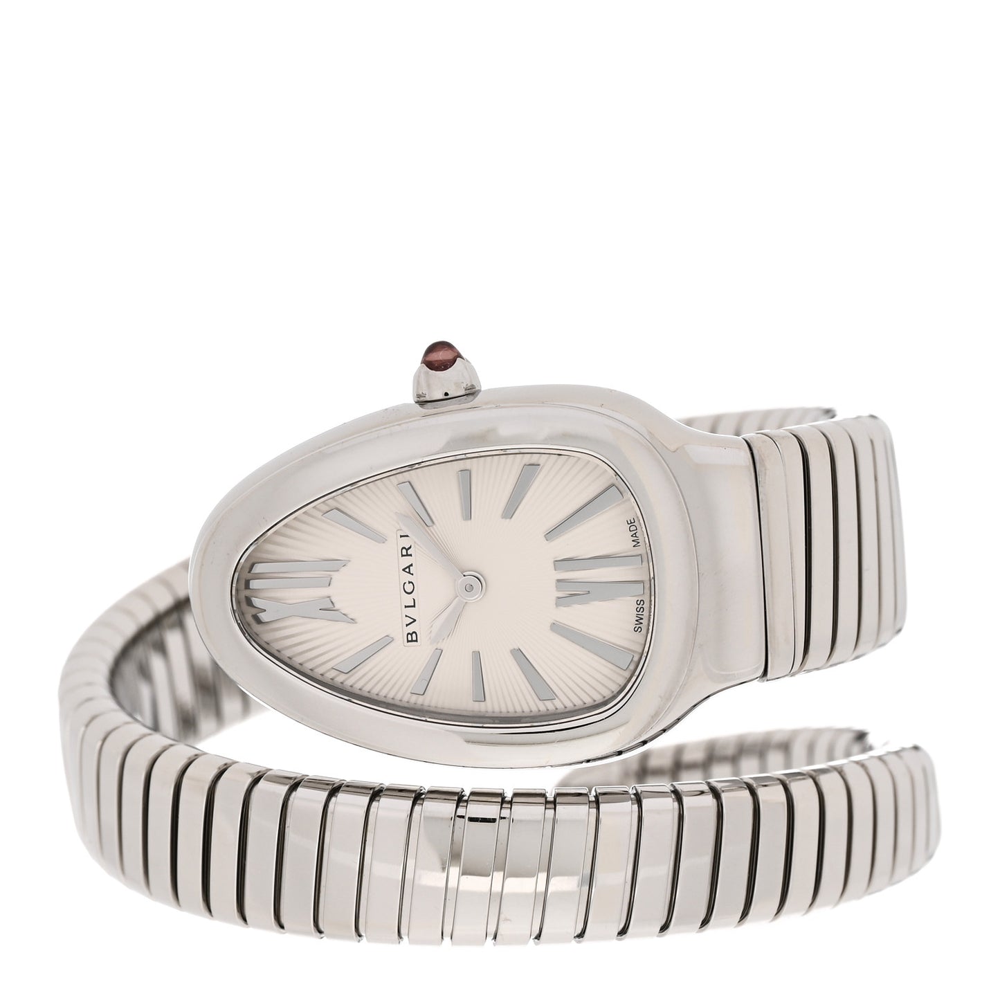 Stainless Steel 35mm Serpenti Tubogas Quartz Watch