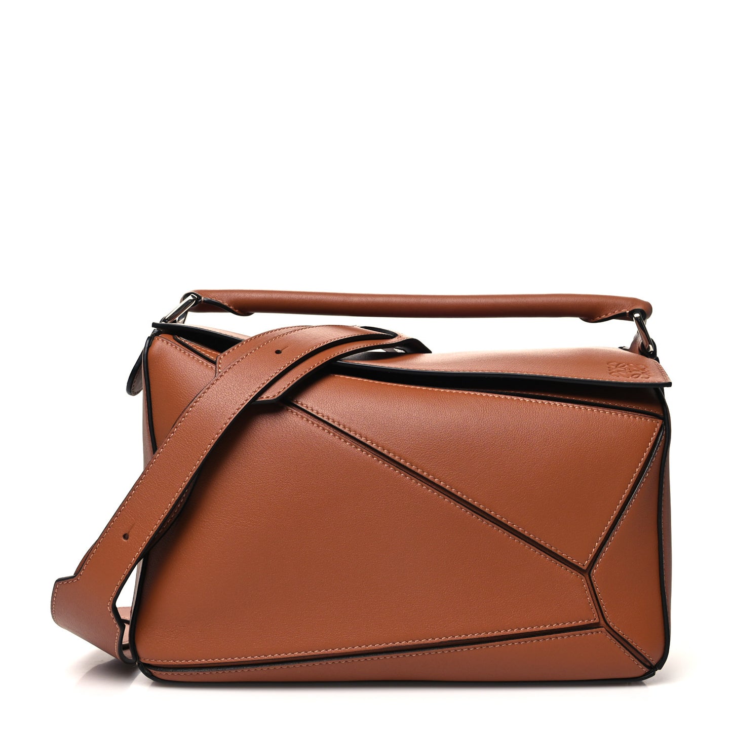Calfskin Medium Puzzle Bag Tan
