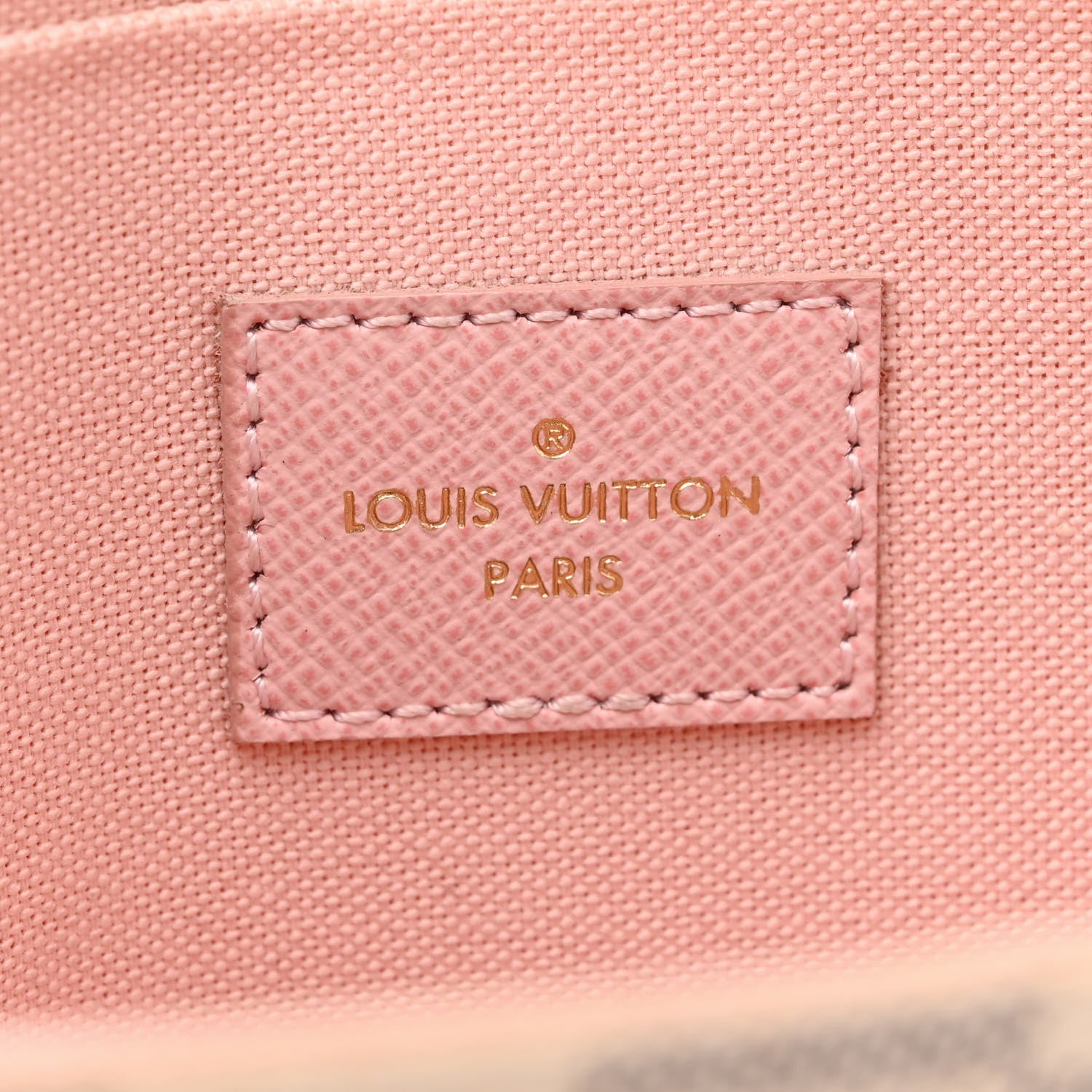 Louis Vuitton Damier Azur Pochette Felicie Chain Wallet Rose Ballerine 7 of 12