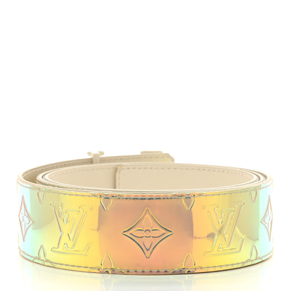 Louis Vuitton PVC Monogram 40mm LV Initiales Reversible Belt 100 40 Iridescent Prism 2 of 6