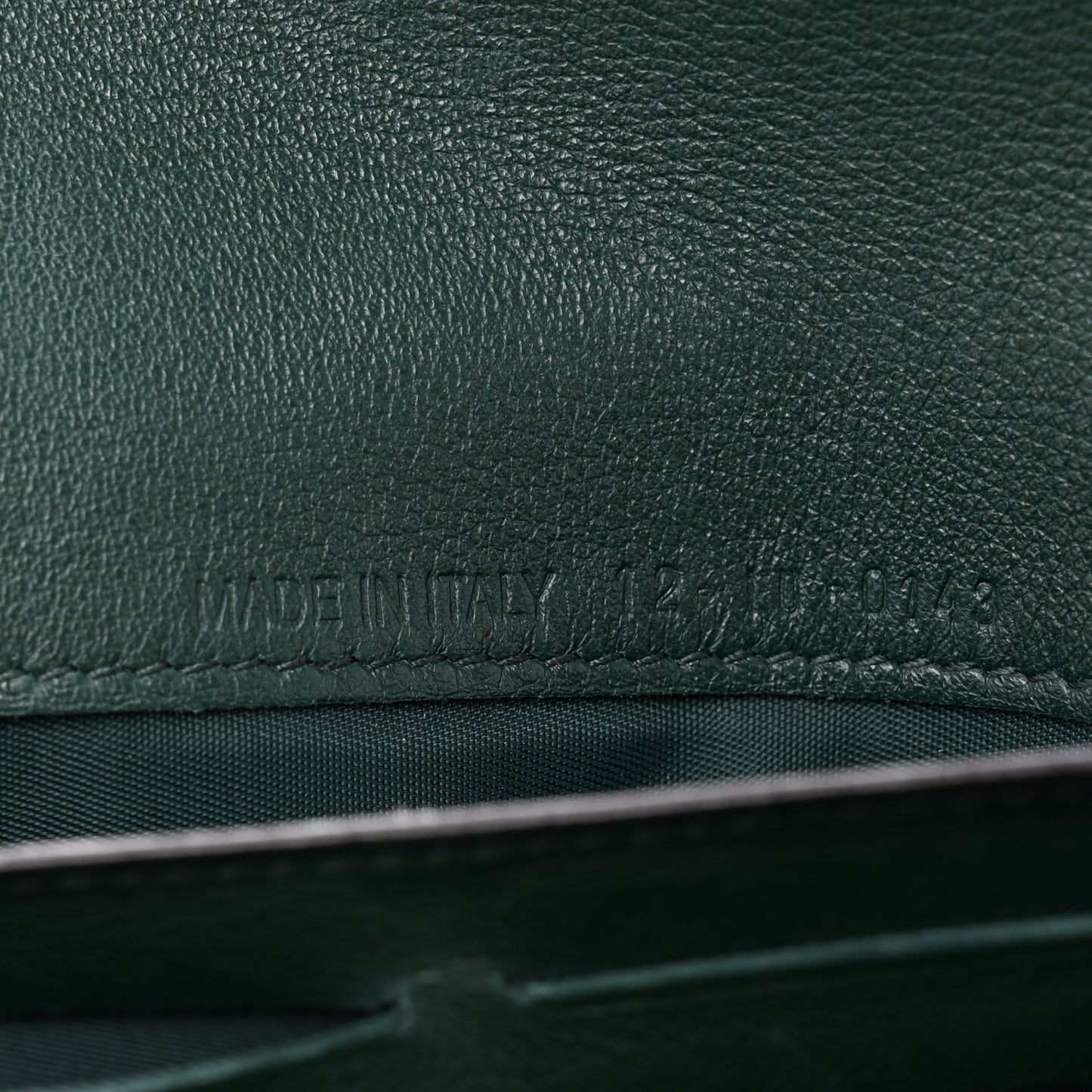 Smooth Calfskin Bicolor Diorissimo Long Wallet Turquoise Dark Green
