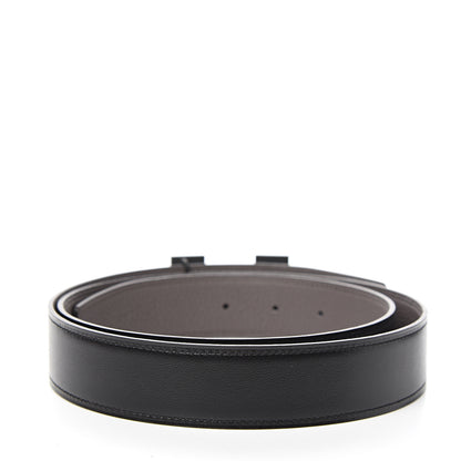 Hermes Box Taurillon Clemence 32mm H Belt 95 Black Etain 2 of 6