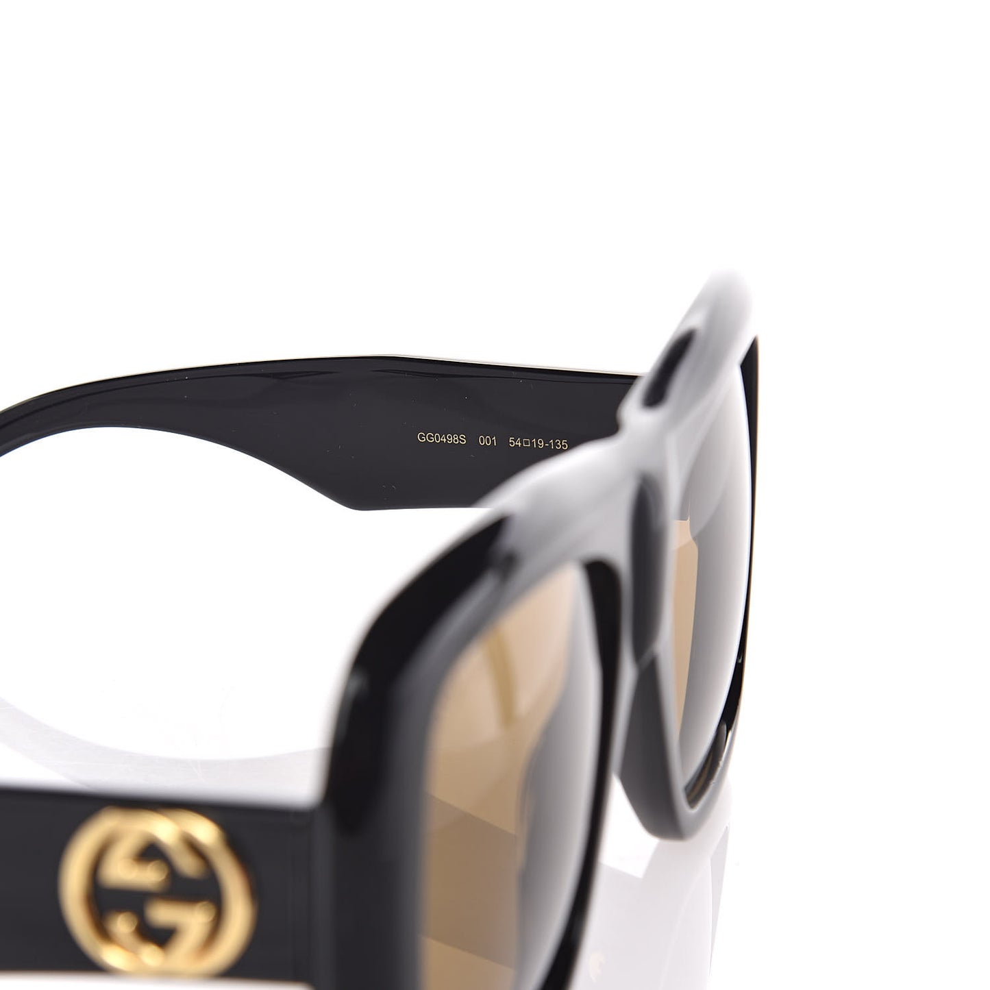 Acetate Square Frame Sunglasses GG0498S Black